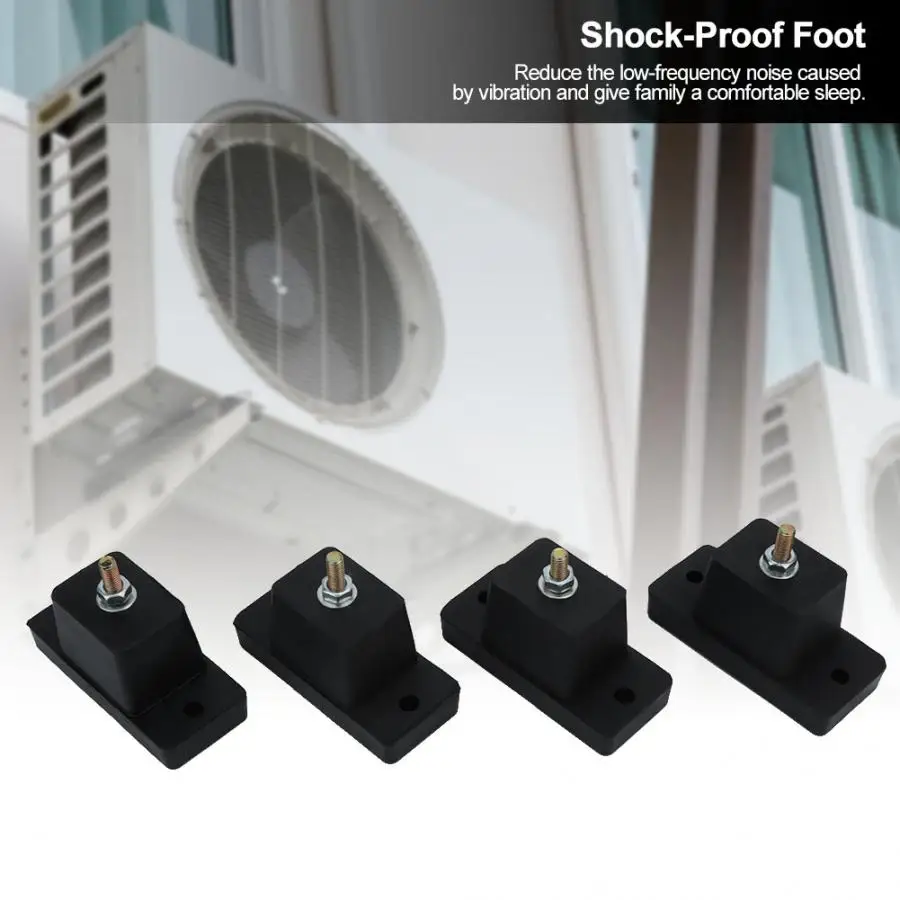 Household Air Conditioner Shock Pad Base Shock-Proof Foot Cushion for Outdoor Air Conditioning Bracket