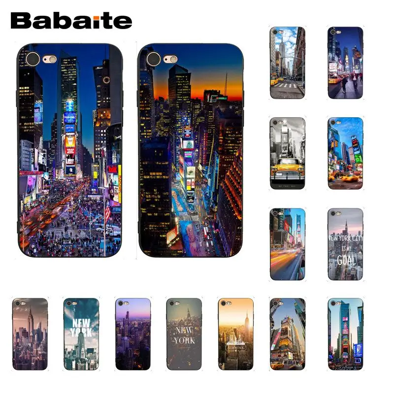 

Babaite New York City Times Square Taxi Phone Case for iphone 11 Pro 11Pro Max 8 7 6 6S Plus 5 5S SE XR X XS MAX Coque