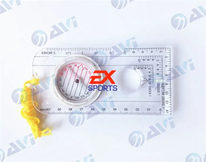 Brand New Magnifying Compass Army Scouts Hiking Camping Boating Map Reading Orienteering (2)