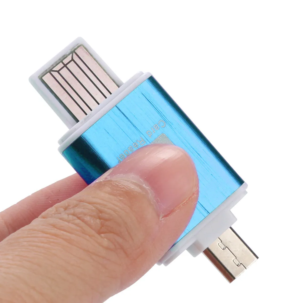 Ecosin2 карты памяти аксессуары 2в1 Micro SD OTG флеш-диск USB 2,0 кардридер для смартфонов ПК планшет Oct19