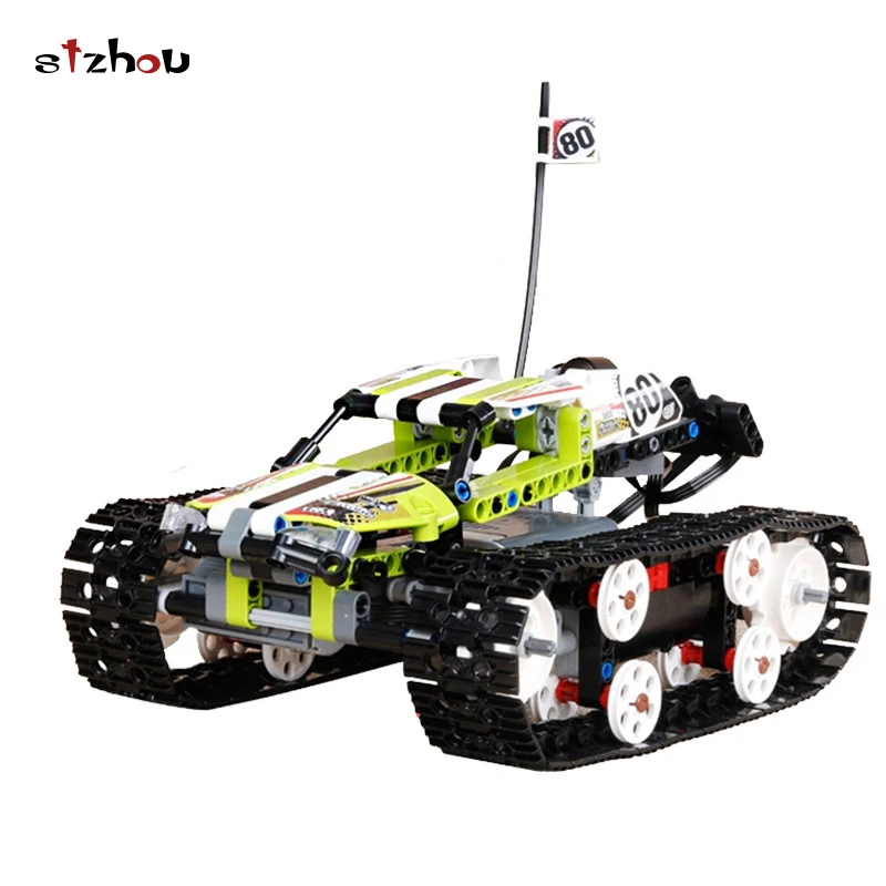 

Shzou Hot 20033 397Pcs Technic Series The RC Track Remote-control Race Car Set Building Blocks Bricks Lovely Gifts Toys 42065