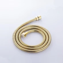 Stainless Steel gold 150cm Replacement Flexible Handheld Shower Hose For Bath Shower Promotion Free Shipping HP-7106K free shipping sus304 stainless steel double lock 1 5 2 2 5 3m shower hose with brass fitting for handheld shower and shower head