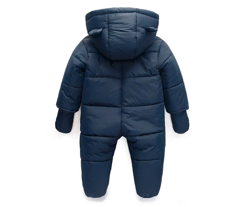 lrcoml Keep Thick warm Infant baby rompers Winter clothes Newborn Baby Boy Girl Romper Jumpsuit Hooded Kid Outerwear For 0-24M 6