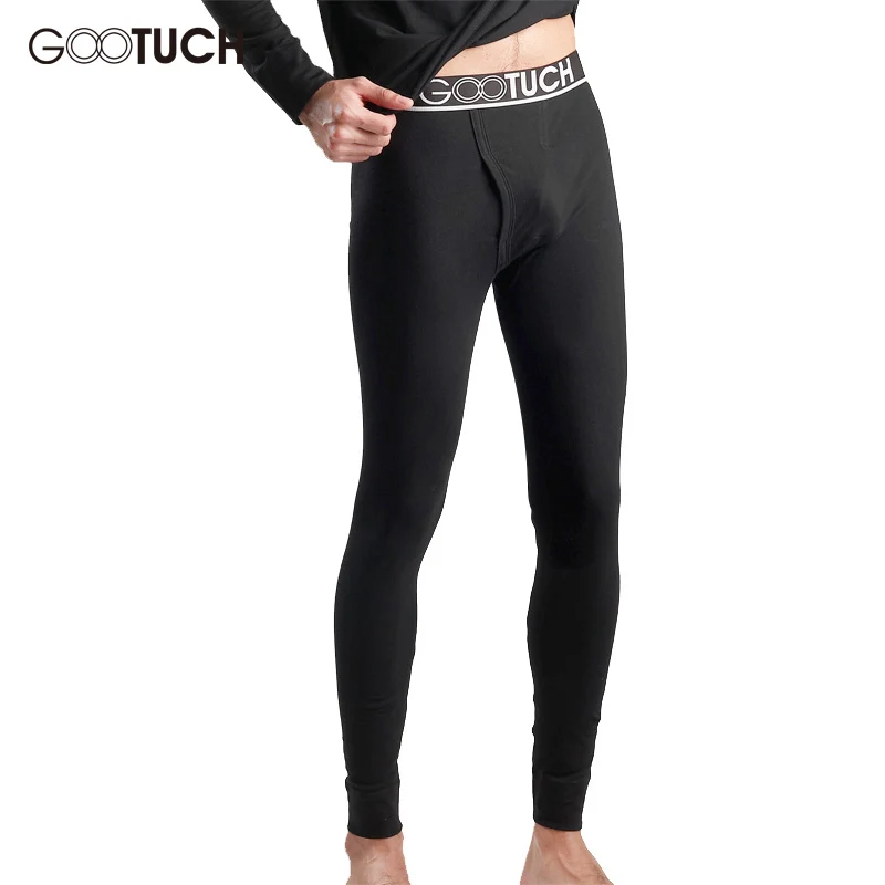 Men Long Johns Sexy Legging Ankle-Length Pants Winter Mens Thermal Underwear Pants Elastic Plus Size 4-6XL Long Johns Man G021