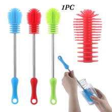 2019NEW 1 шт. 360-градусов силиконовая щетка для бутылочки для кормления Стиральная Очистка Детские Соска дома очиститель, инструмент для очистки