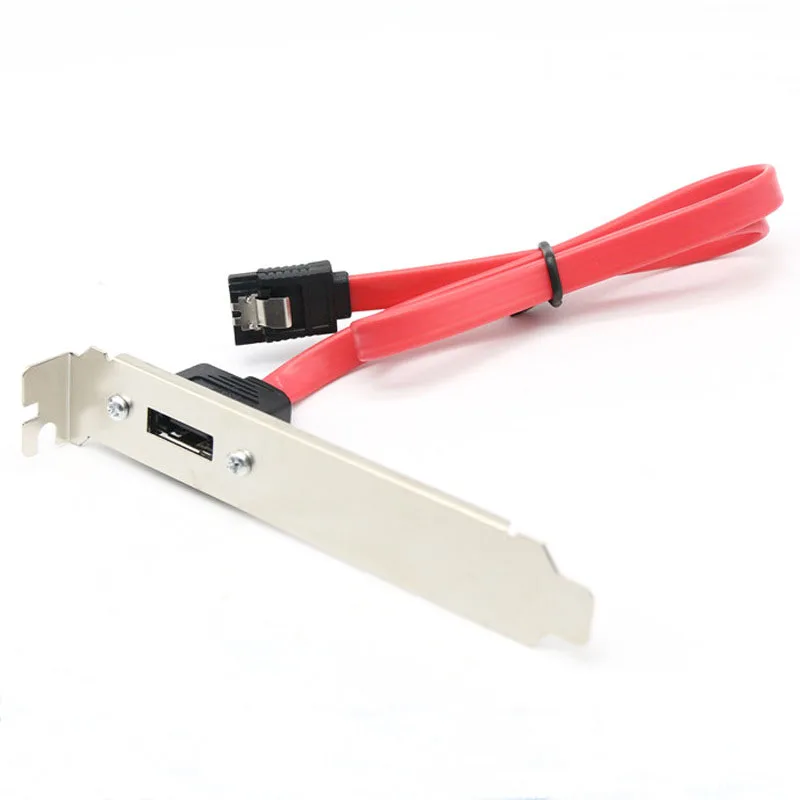 

Computer Case Baffle Internal SATA to ESATA External PCI Slot Cable Bracket For motherboard
