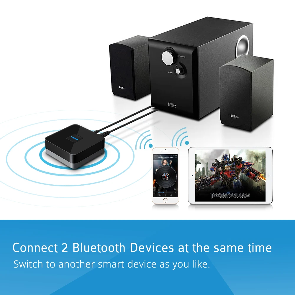 Приемник VicTsing Bluetooth 4 1 Беспроводной аудиоадаптер с высокоточным стереозвуком