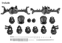 G2 アルミアッカーマンフロントとリアブリッジ車軸 GAX0121AFB/AFS ため 1/10 トラクサス TRX-4
