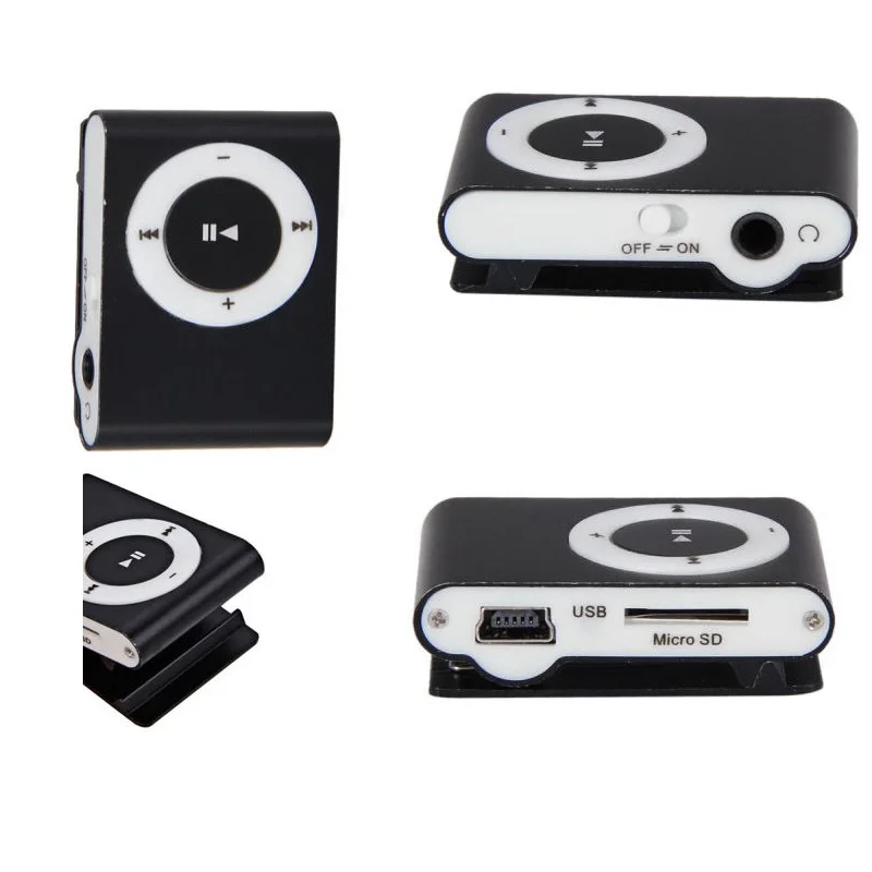 Портативный музыкальный MP3 плеер Gdlyl с мини зажимом многоцветный mp3 слотом для Micro