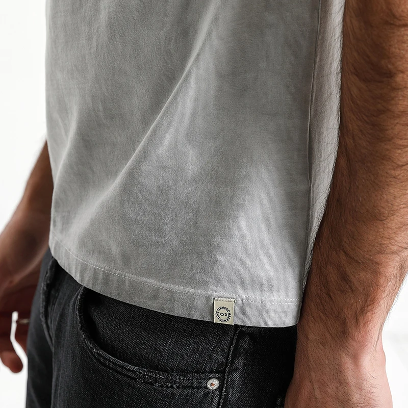 SIMWOOD 2019 летние футболки для мужчин Slim Fit 100% хлопок с v образным вырезом карман