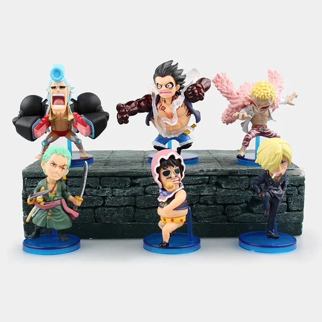 Best Offers 6 Pcs/Set One Piece Action Figure Anime Franky Donquixote Doflamingo Luffy Gear 4 WCF Fight Classic Collection PVC Model Toys Best Offers 6 Pcs/Set One Piece Action Figure Anime Franky Donquixote Doflamingo Luffy Gear 4 WCF Fight Classic Collection PVC Model Toys