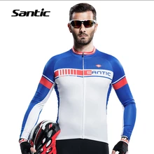 2018 New Cycling Jersey Long Sleeve Men Summer Sunscreen Quick Dry Breathable Bicycle Racing Tops Cycling Clothings Santic