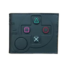 Quente 3d projetos jogos bolsa anime dos desenhos animados playstation pvc carteiras para estudantes menino menina dinheiro moeda titular carteira curta