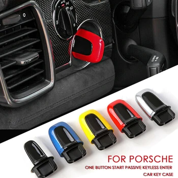 

ABS One Button Start Passive Keyless Enter Car Key Cover Case for Porsche Macan Cayenne Panamera Styling Replacement Accessories