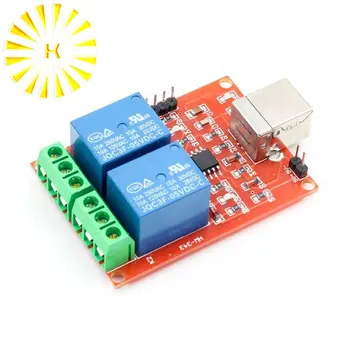 

Two Channel 5V Relay Module USB Control Switch / Computer Control Switch / PC Intelligent Control Connector