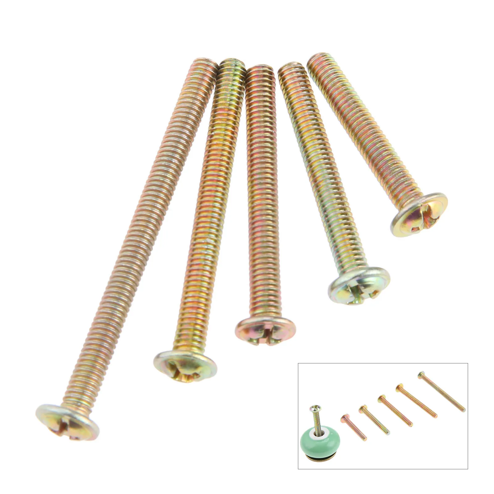 DRELD 10 قطع M4 مسامير مقبض مسامير الأثاث السحابة الترباس الأجهزة M4 * 25 ملليمتر/30 ملليمتر/35 ملليمتر/40 ملليمتر/45 ملليمتر طول