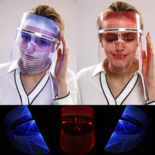 3 цвета терапия светодиодным светом маска для лица акне колагеновый крем от морщин спа-инструмент лечебное косметическое устройство уход за кожей лица Инструменты