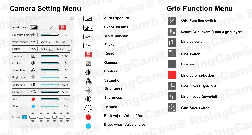 camera setting menu