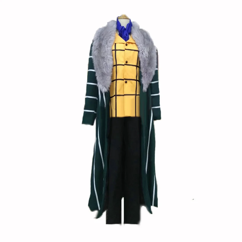 Anime One Piece Crocodile Cosplay Black Costume Full Set