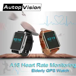 A16 GPS трекер сердечного ритма Мониторы Смарт часы для пожилых будильник жизни GPS платформы для старшего/disbled/ пациента sos-вызов