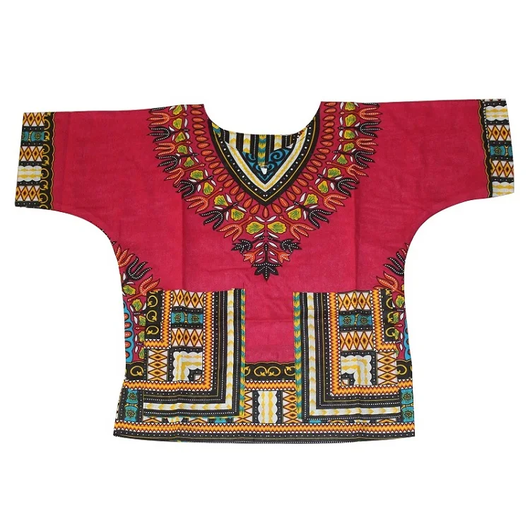 Wholesale Kids 2019 Child New Fashion Design Traditional African Clothing Print Dashiki T-shirt For Boys and Girls african attire Africa Clothing