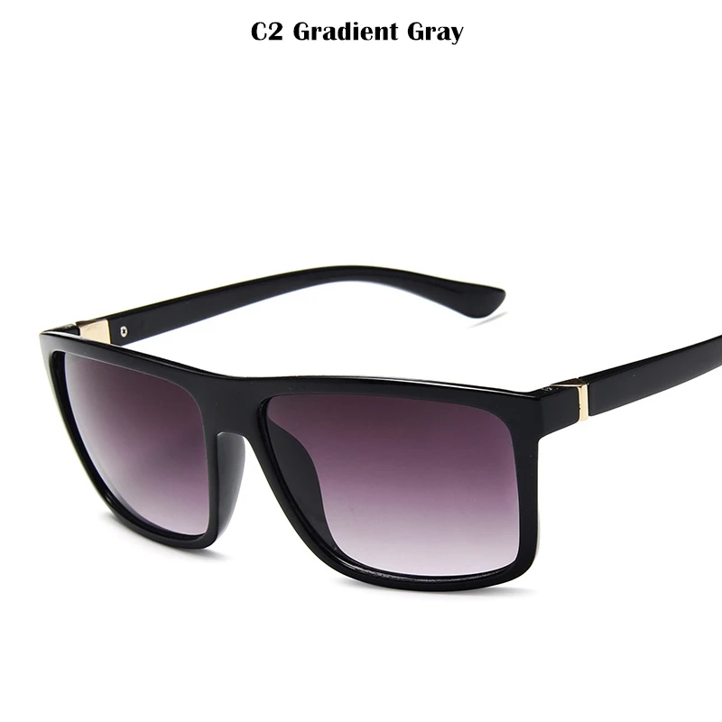 Модные солнцезащитные очки для вождения для мужчин, солнцезащитные очки для мужчин, роскошные брендовые Винтажные Солнцезащитные очки, Классические солнцезащитные очки, ретро очки - Цвет линз: Gradient Gray