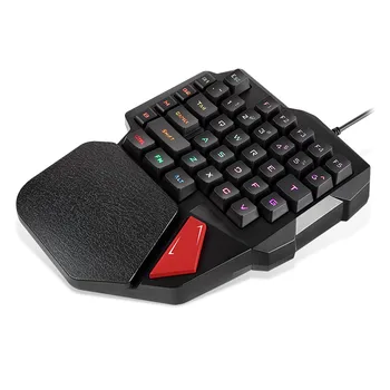 

VOBERRY For K108 Wired 38-key LED Backlight USB Ergonomic single-handed Keyboard Game Machine Keyboard