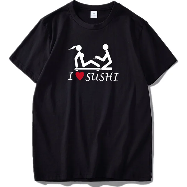 Kocham Sushi T Shirt dla mężczyzn humor dla dorosłych projekt T-shirt męski 2018 New Arrival Casual topy Tee Homme US rozmiar tanie i dobre opinie Mężczyźni Tees Drukuj Krótki O-neck Regular COTTON VESTA COCOA Suknem Na co dzień Black White Tshirt S-XXL(Standard EU US Size) Kocham Sushi T Shirt dla mężczyzn humor dla dorosłych projekt T-shirt męski 2018 New Arrival Casual topy Tee Homme US rozmiar tanie i dobre opinie Mężczyźni Tees Drukuj Krótki O-neck Regular COTTON VESTA COCOA Suknem Na co dzień Black White Tshirt S-XXL(Standard EU US Size)