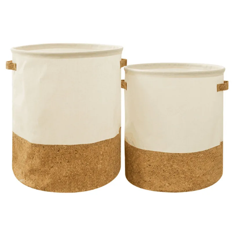 

Laundry Bags Cotton Linen Splicing Folding 30*35CM/35*40CM Storage Box For Home Dirty Clothes Gift Toys Storage Basket