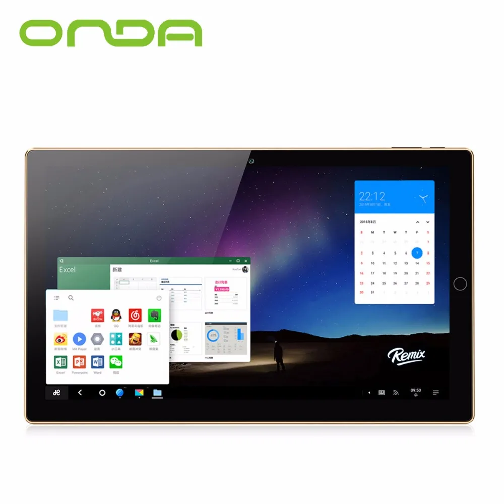 Onda oBook10 SE 2in1 Tablet PC 10.1 inch Remix OS 2.0 IPS Screen Intel Bay Trail Z3735F Quad Core 1.33GHz 2GB/32GB HDMI tablet