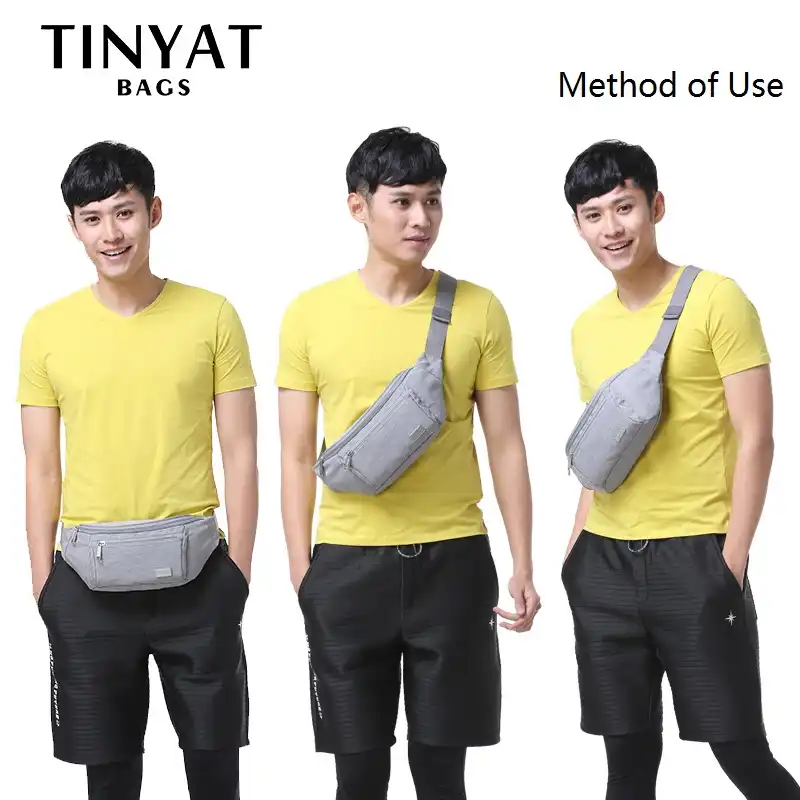 mens over shoulder fanny pack