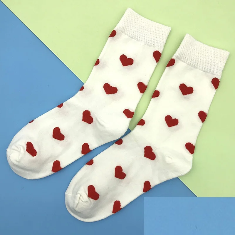 1 шт. Модные женские носки забавные носки унисекс высокие Чулочные изделия Harajuku яйца узор свежие фрукты носки пропускающие воздух, мягкие носки Meia - Цвет: style 18