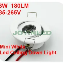 10 шт./лот 1 Вт 3 Вт затемняемый мини светодиодный светильник белый круглый точечные потолочные светильники AC85-220V светодиодный панельный светильник Встраиваемая алюминиевая лампа