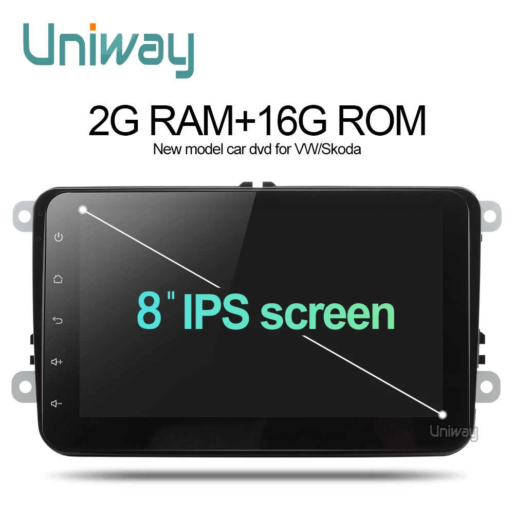 Uniway 2G 16G 2 din android font b car b font dvd for vw passat b5