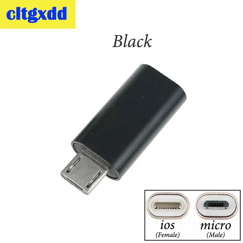 Cltgxdd Micro USB мужчина к 8-контактный ios женский HUB адаптер зарядки конвертер соединитель Адаптер для iPhone, Android