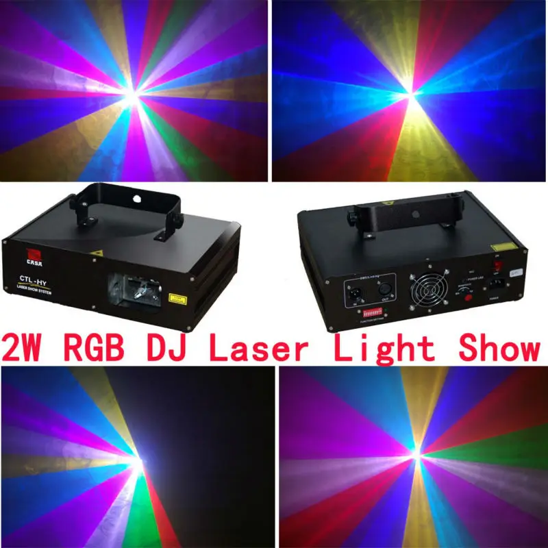 2000mW RGB Full Color Moving head light Party Laser Stage ...