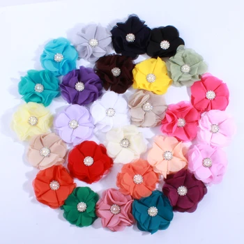 

10PCS 5.5CM New Born Chiffon Fabric Flower For Home Decoration Artificial Flowers For Wedding Invitation