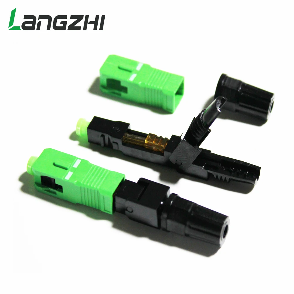 

100PCS/box FTTH SC/APC single-mode fiber optic SC APC quick connector Cost-Effective Fiber Optical Fast Connector