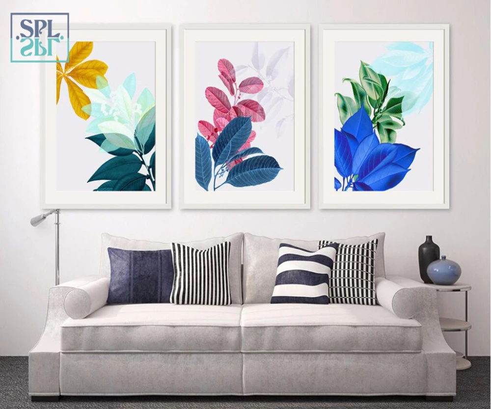 

SPLSPL Posters And Prints Wall Art Canvas Painting Green Plant Pictures For Living Room Nordic Decoration bedroom ornamentation