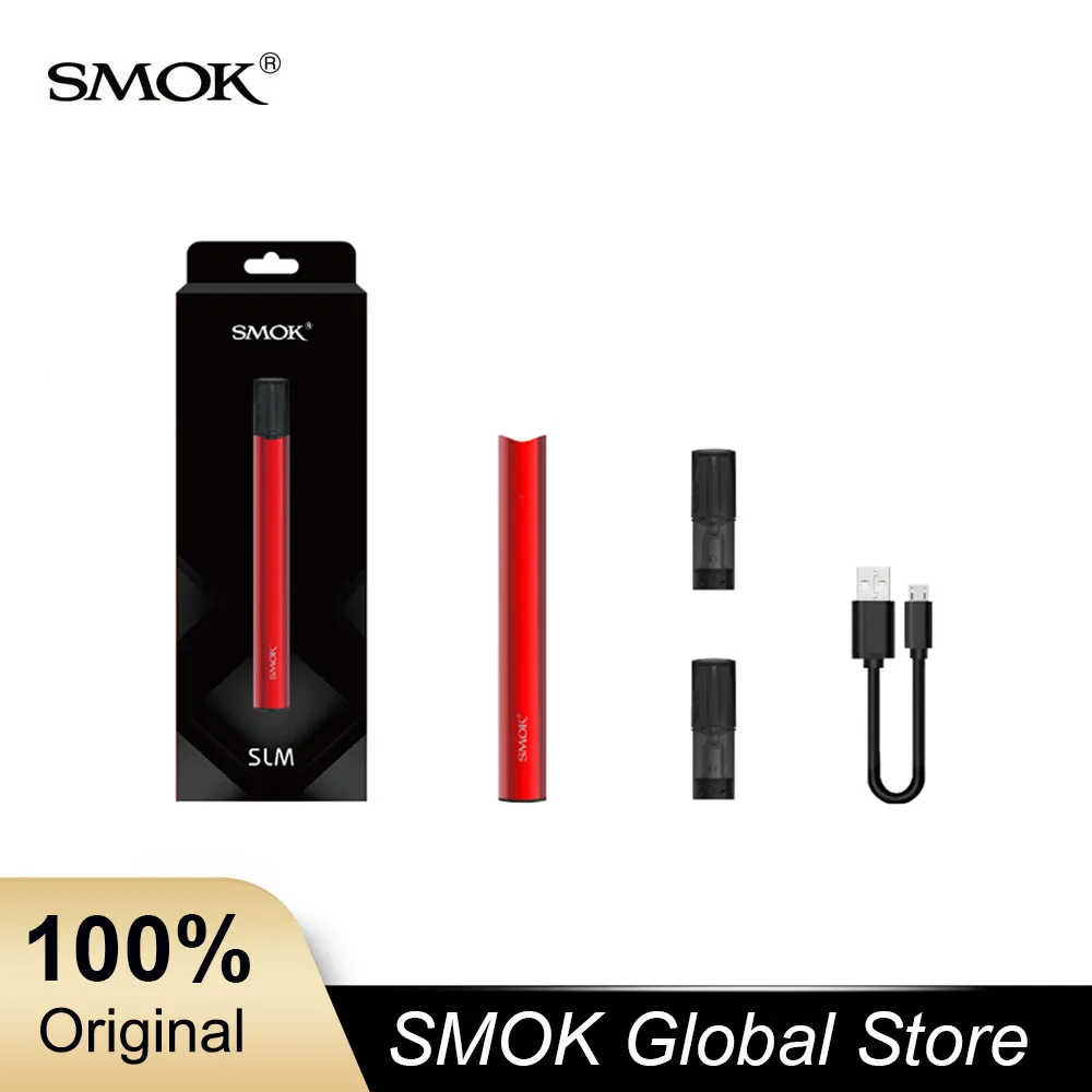 

Smok SLM Kit Pod System 250Mah Built-in Battery 0.8ml Capacity Pod System Pod Vaporizer