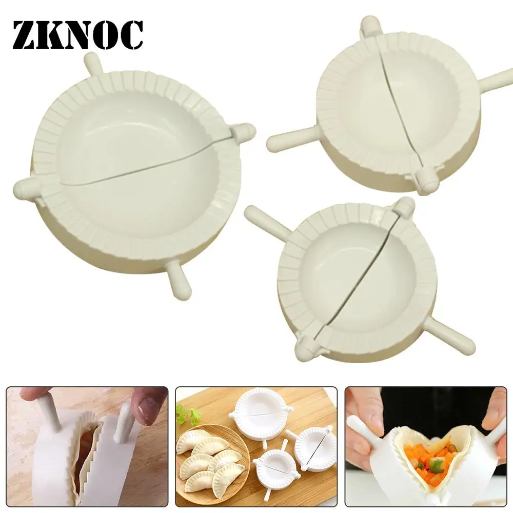 

3pcs 7/8/10CM Dumpling Molds Press Ravioli Dough Pastry Dumpling Pie Clips Maker Wrapper Mold Mould Baking Tool