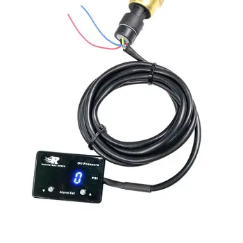 

LED Digital Display Car Oil Pressure Gauge With Sensor Blue Led 0~120PSI Oil Press Gauge Oil Press sensor Car meter YC101295-BL