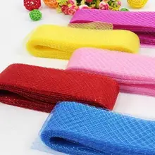 2," 7 см плоская простая конский волос кринолиновая отделка/коса Millinery органза ткань 100 Ярд/лот