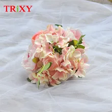 TRiXY B15 Очаровательная Букеты Свадебные невесты Свадебные Холдинг Цветы розовые розы Искусственные цветы Свадебные букеты