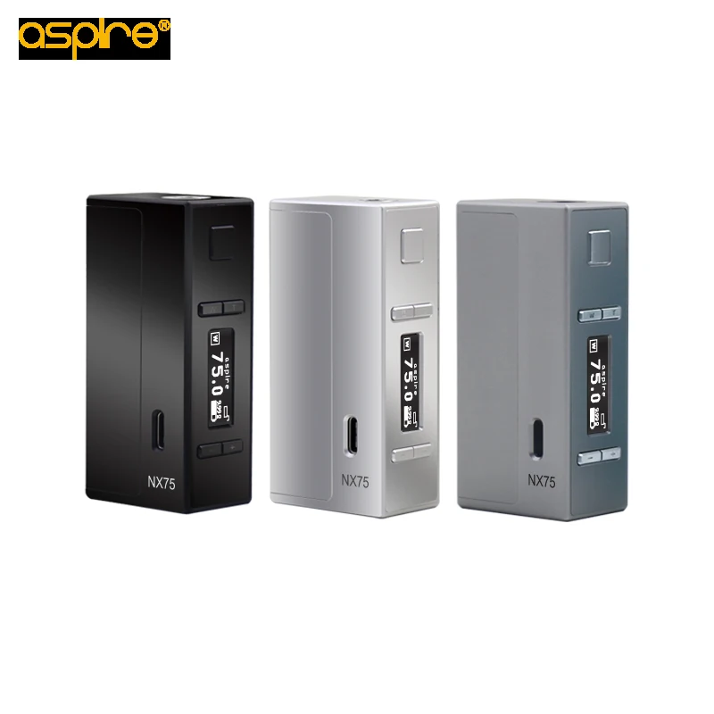 Aspire NX75 75 Вт ЧПУ издание TC VW 18650 поле Mod электронной сигареты Батарея для Atlantis EVO