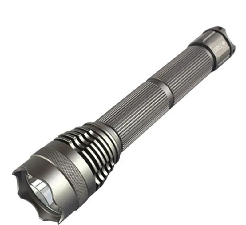 

5000LM CREE XML T6 High Power tactical LED Flashlight Aluminum LED Torch Zoomable Flash Light Torch Lamp+Charger+ 26650 Battery
