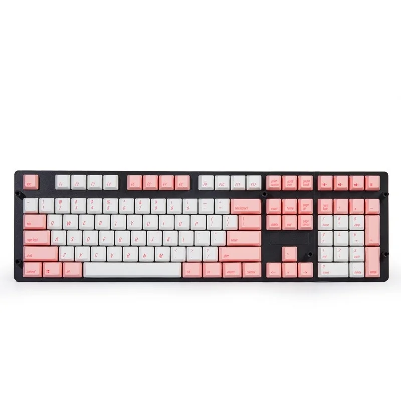 MAGICFORCE PBT Two-Color Moulding 108 Key Mechanical Keyboard Keycaps For Mechanical Keyboard Cute Mixed Color PBT Keycaps