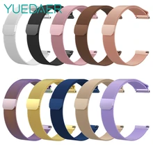 YUEDAER, розовое золото, металлический ремешок для часов для Fitbit Versa, сменный Магнитный Миланский ремешок, стальной ремешок, умные часы, аксессуары для женщин
