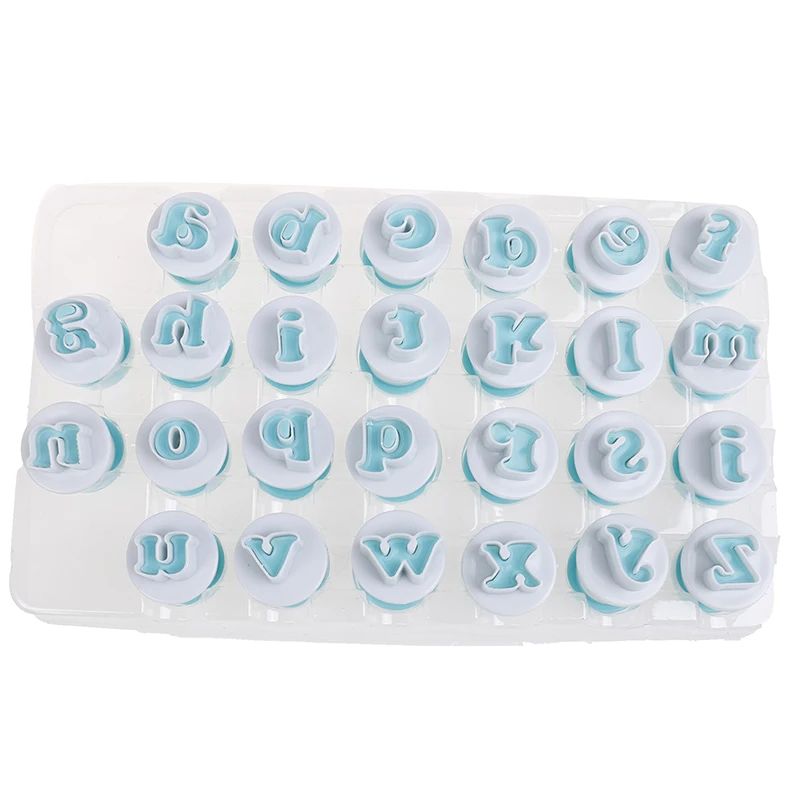 10/26 шт. прописных букв Fondant (сахарная) резак для выпечки кекса украшения торта