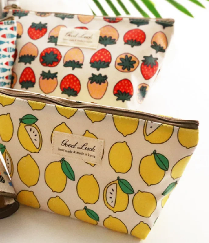 

Kawaii BIG Volume 26CM Approx. Lemon Etc. New Summer Fruits Coin BAG Pouch ; Girl's Pocket Cosmetics Makeup BAG Case Pouch